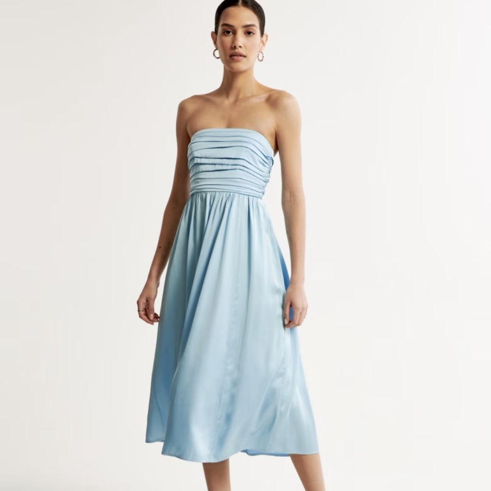 Abercrombie satin midi dress